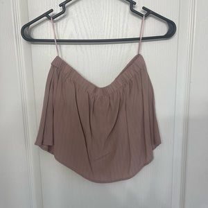 Strapless crop top